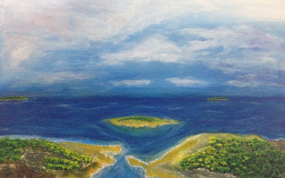 Islands, acrylic painting on canvas