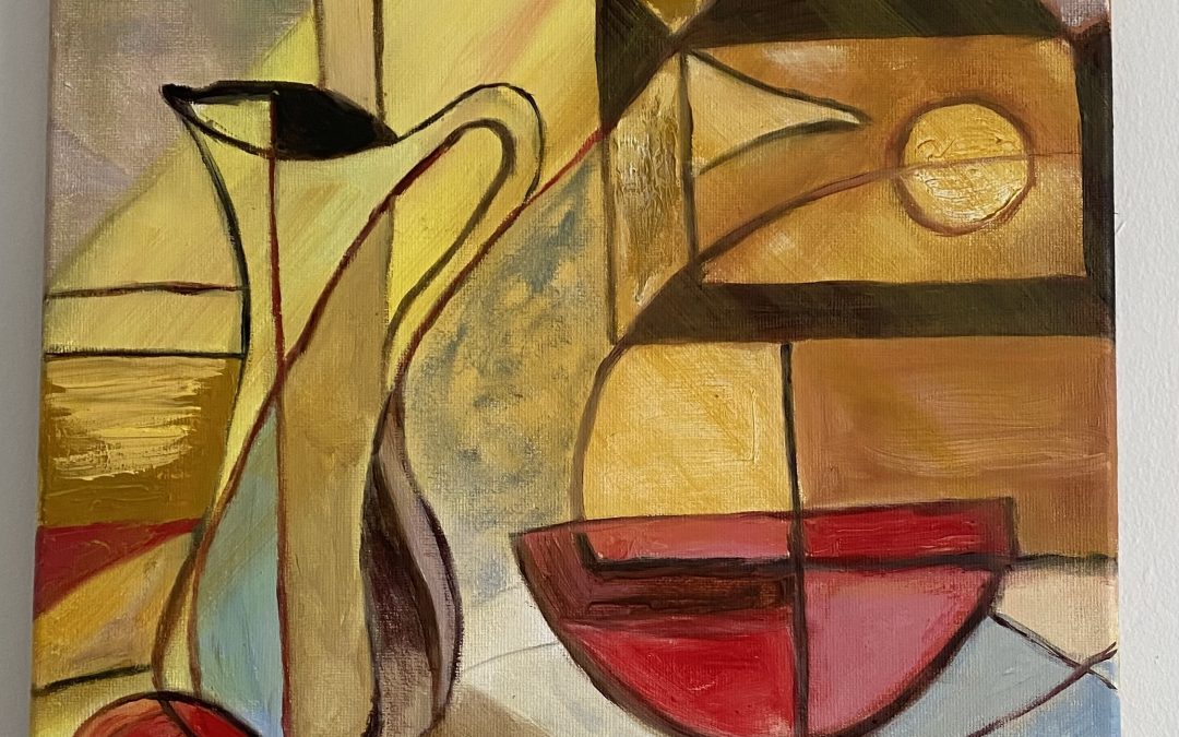 Still Life (Cubism), oil painting on canvas
