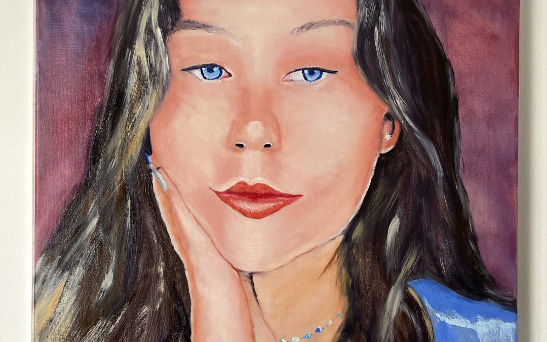 Portrait of Bianka no2, oil painting on canvas
